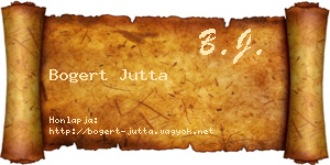 Bogert Jutta névjegykártya